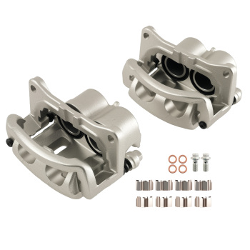 Front LR Disc Brake Calipers Set compatible for Lincoln MKX 2011-15 with Bracket 18B5026AS
