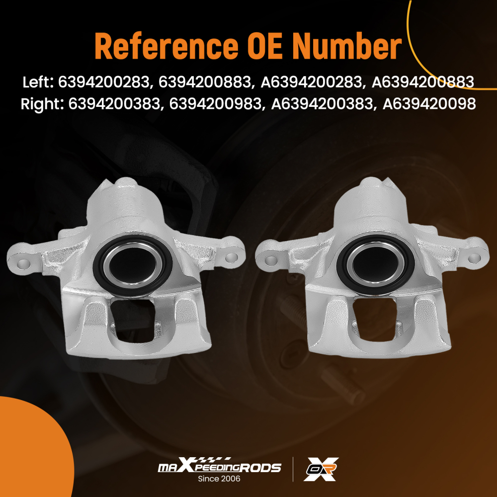 2 Pinza Freno Posterioriore Sinistra Destra For Mercedes-Benz Viano Mixto W639