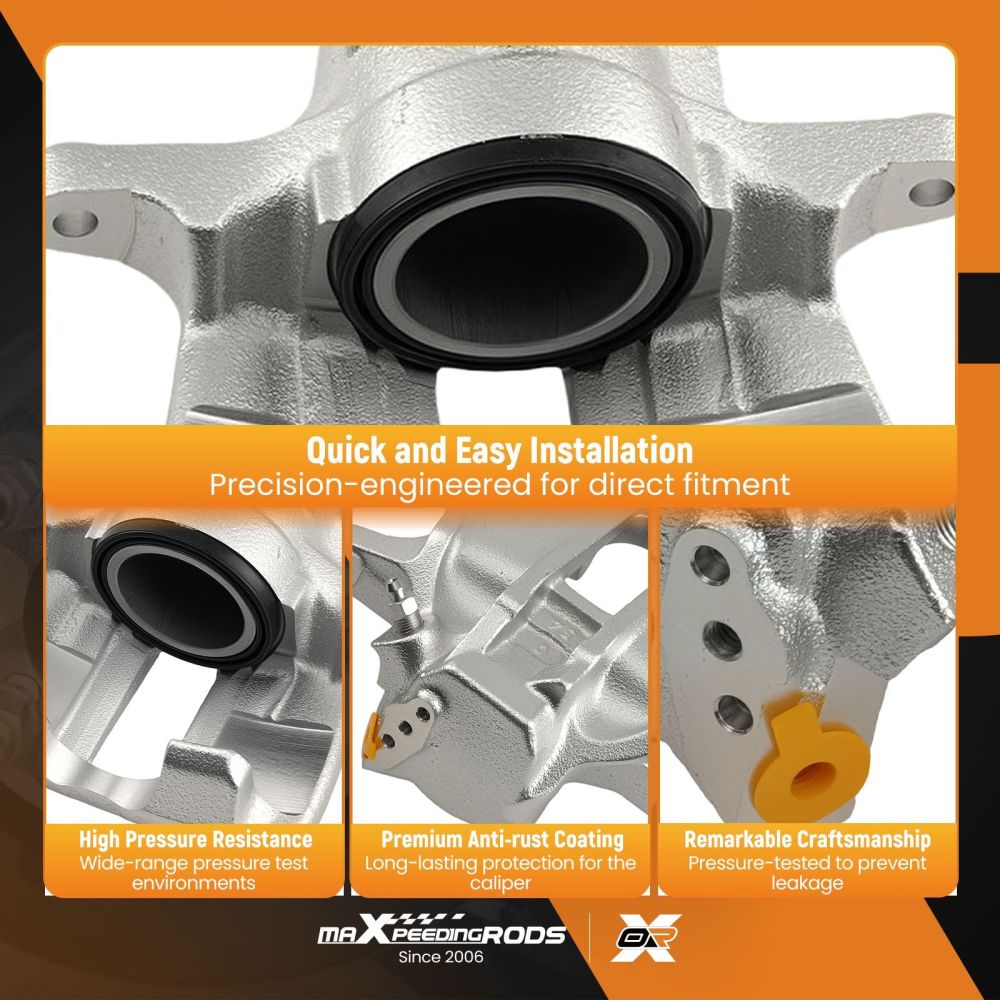 2 Front Brake Caliper compatible for Audi 80 90 100 compatible for VW Caddy compatible for Golf MK3 357615123A 357615124A