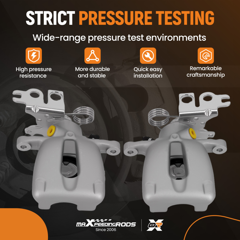 Pair of Rear Brake Calipers compatible for VW Caddy MK III2004-2015 2K0615424B 2K0615423A