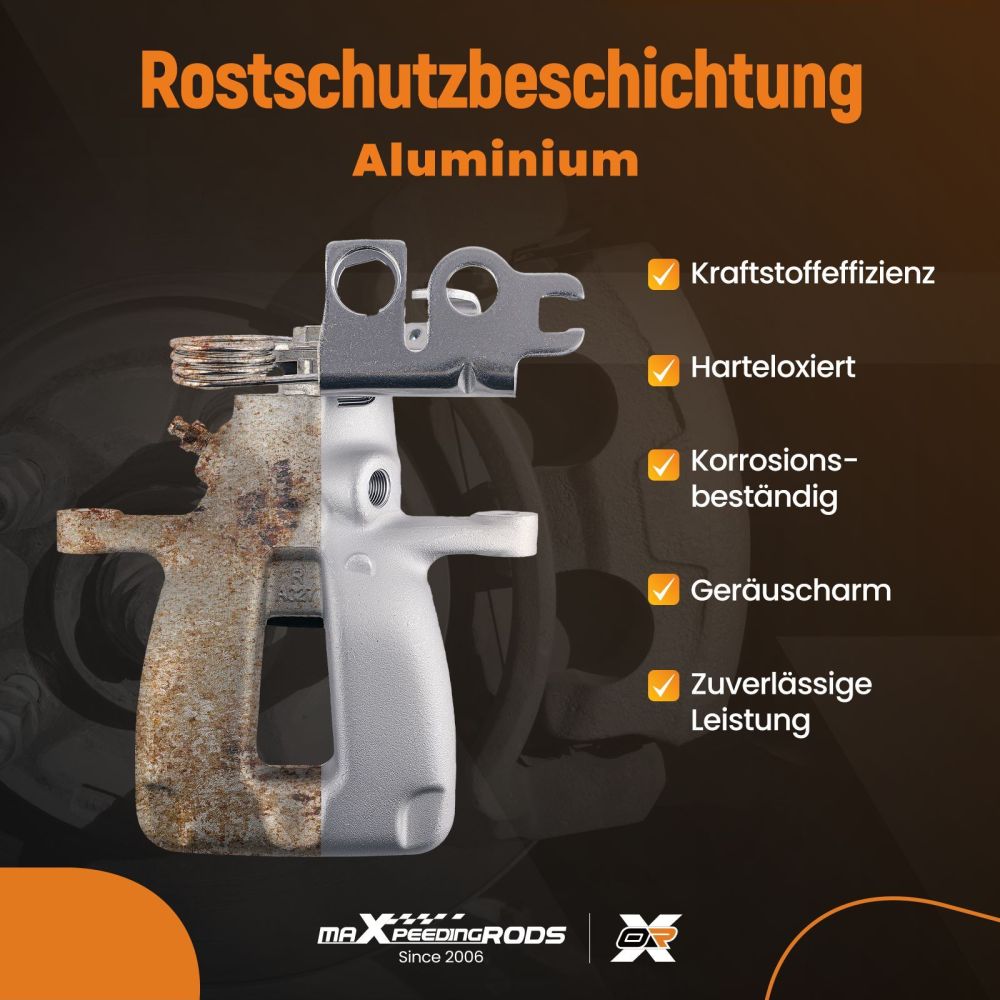 Rear Brake Caliper Right compatible for VW Caddy MK III 2004-2015 2K0615424 2K0615424A 41mm