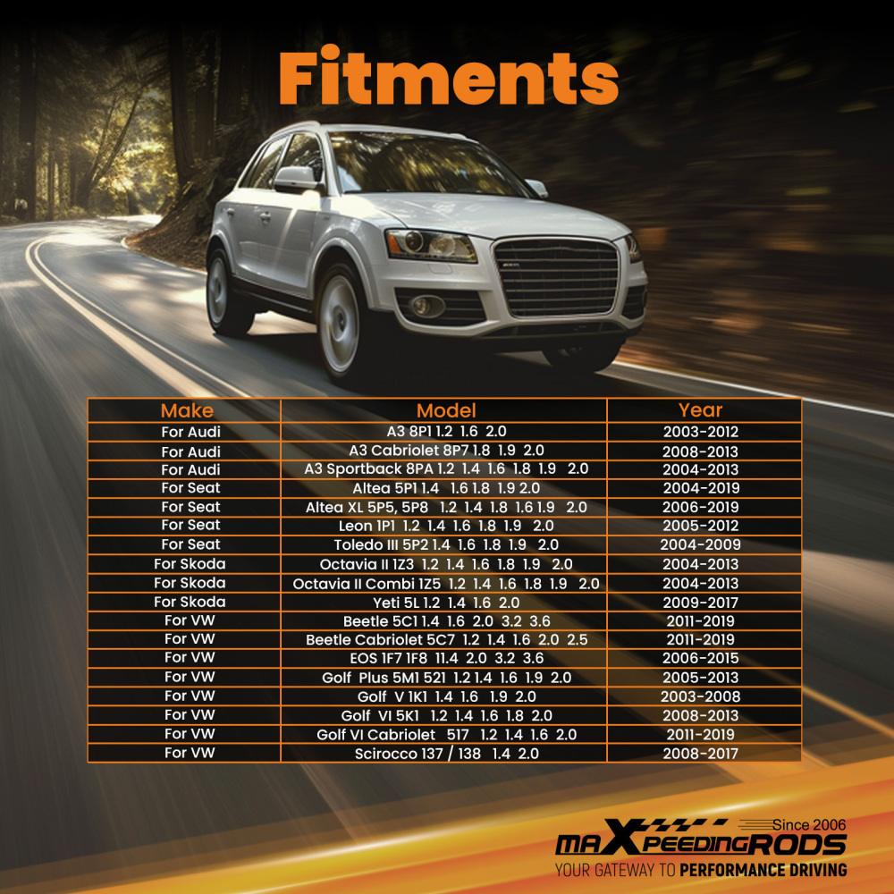 38mm Rear Left Brake Calipers compatible for Audi A3 compatible for SEAT Altea Leon compatible for SKODA OCTAVIA 1Z3 1Z5