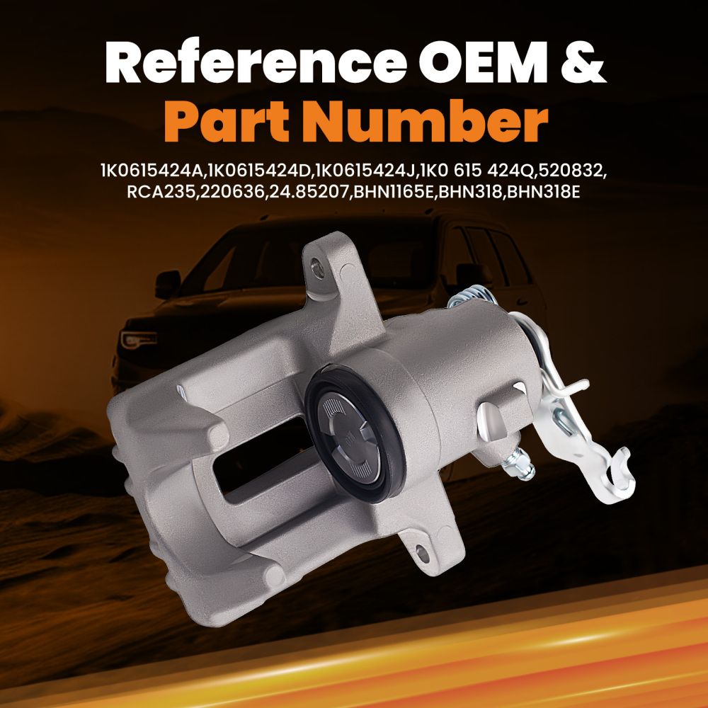 Pinza Freno Posteriore Destro compatibile per VW GOLF 5 6 TOURAN 1T1 1T2 03-15 1K0615424J