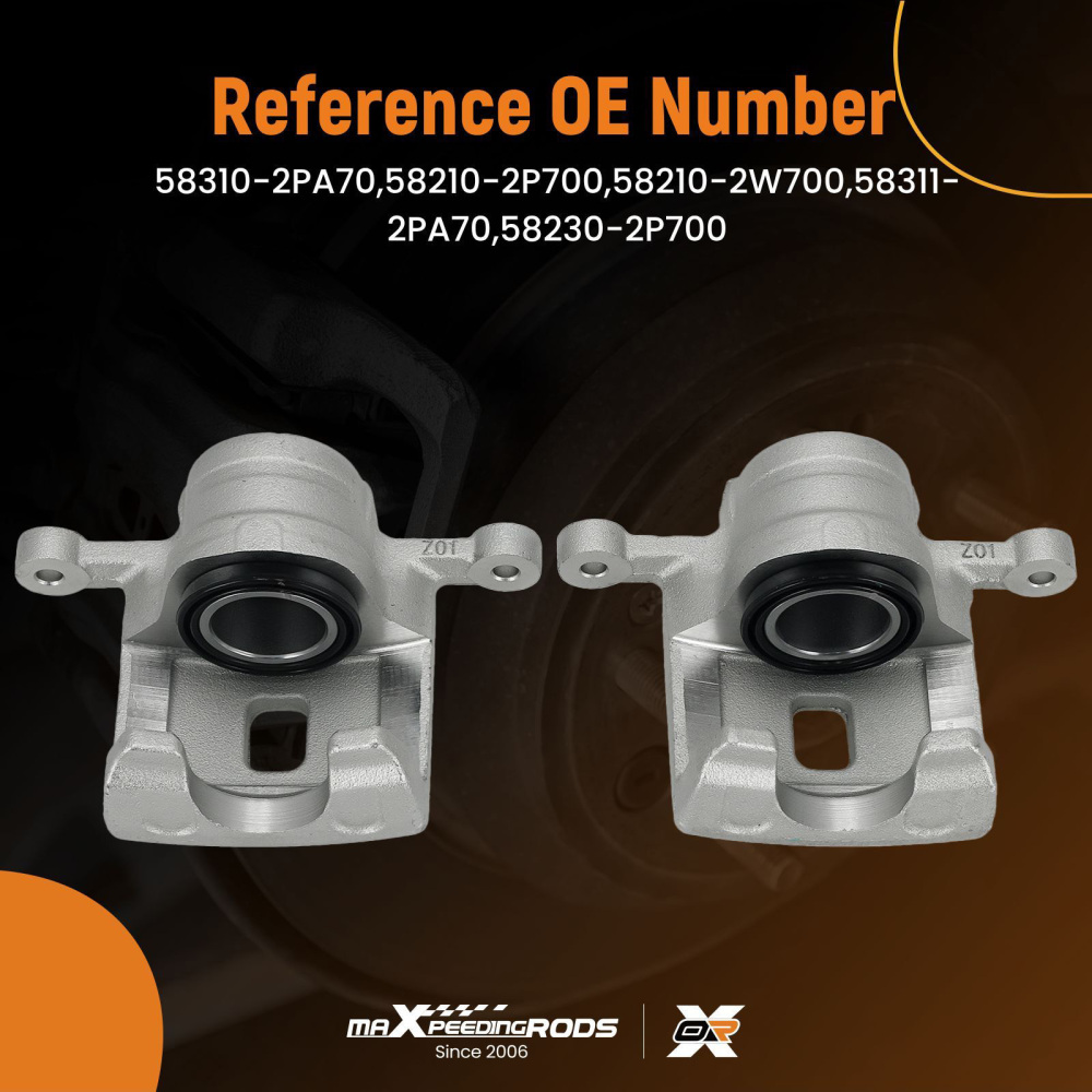 Étrier de Frein Arrière Droite compatible pour Hyundai Santa Fe 2.4 2009- 582302P700