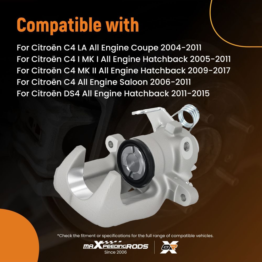 Pinza Freno Posteriore Sinistro compatibile per Citroen C4 LA Coupe 04-11 compatibile per Peugeot 307 00-19