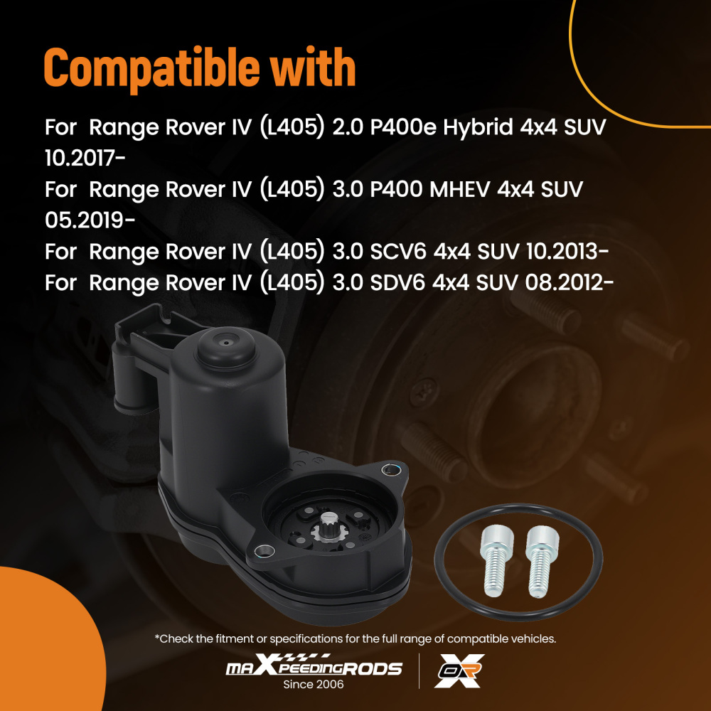 Rear Disc Brake Motor compatible for BMW X3 F25 X4 F26 2011-2016 34216794618 12Teeth 8mm