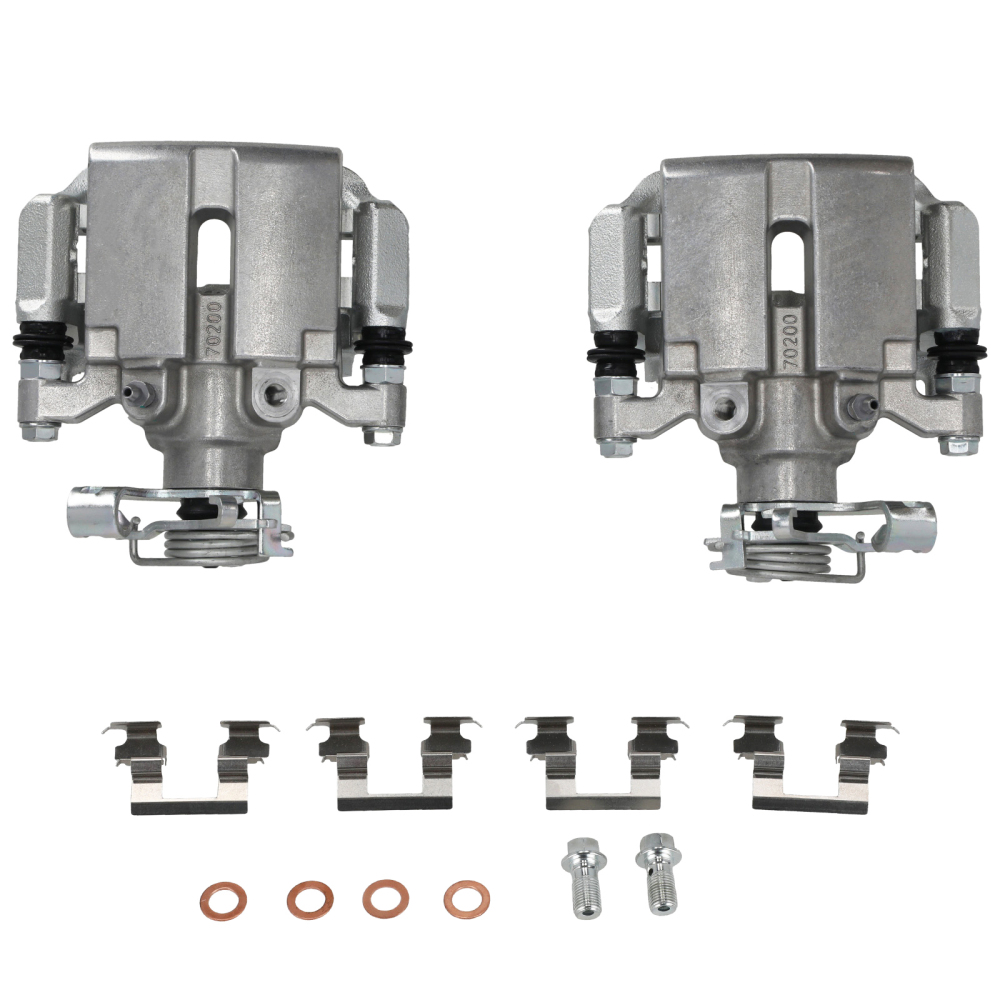 Brake Caliper Assembly Pair compatible for Chevrolet Cobalt 2.0L 2005 HHR 2.0L 2008 - 2010