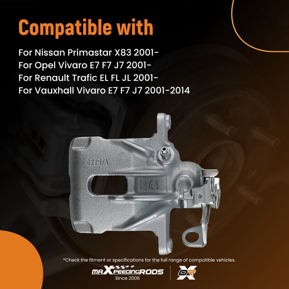 Pinza Freno Post Sx compatibile per Vauxhall Vivaro compatibile per Renault Trafic compatibile per Nissan Primastar 01-2014