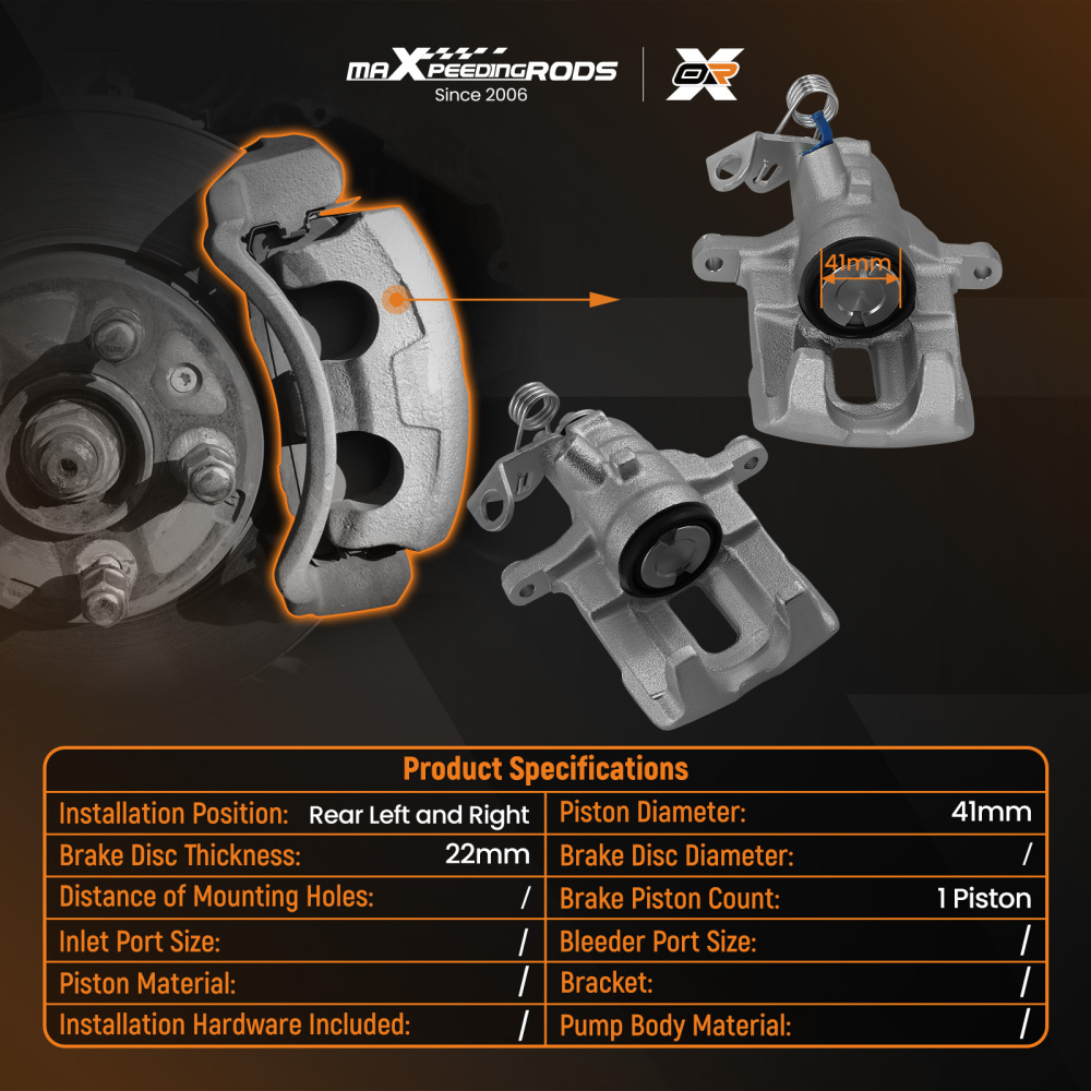 2x Pinza Freno Posteriore Post Bilaterale compatibile per Renault Trafic EL FL JL 2001-2014