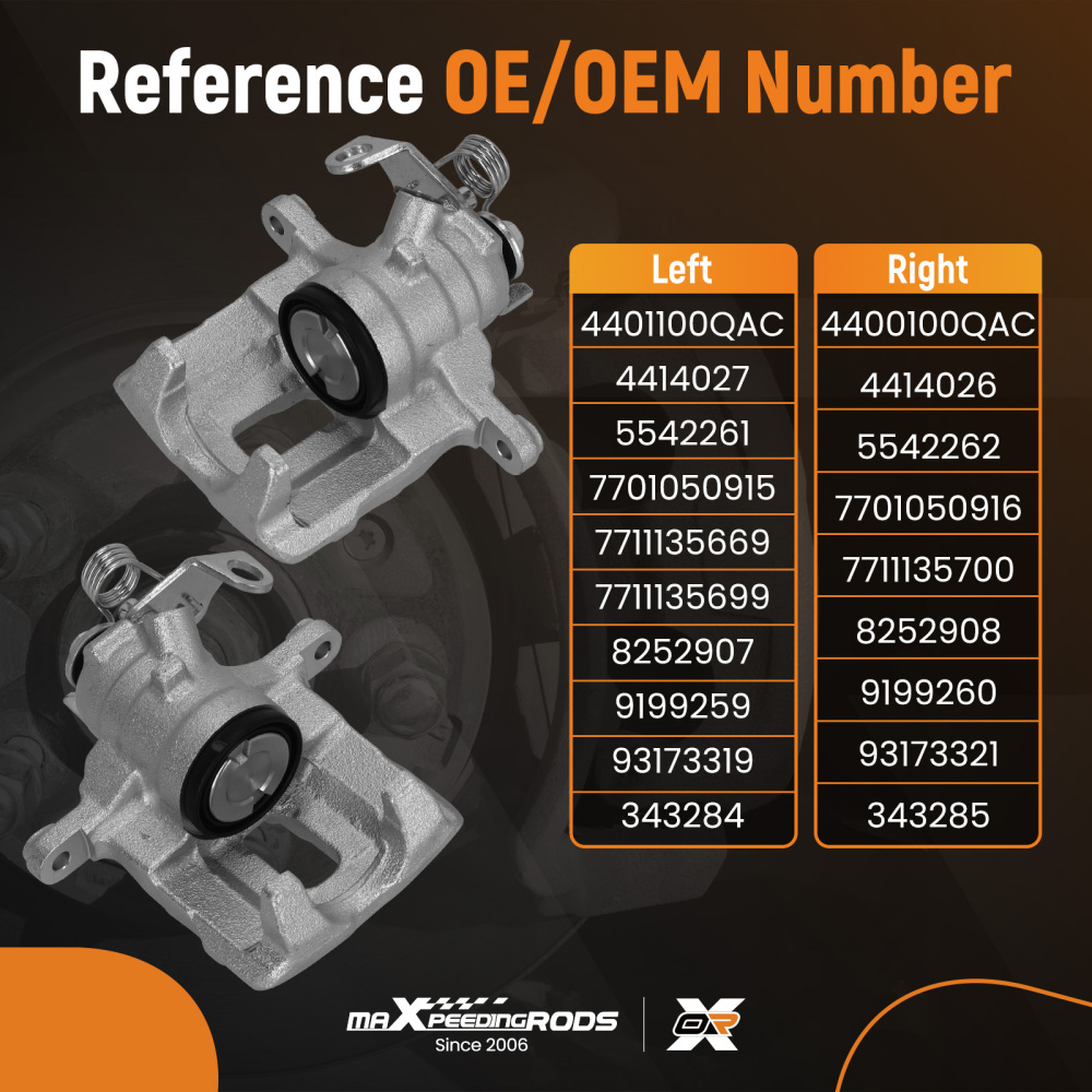 2x Pinza Freno Posteriore Post Bilaterale compatibile per Renault Trafic EL FL JL 2001-2014