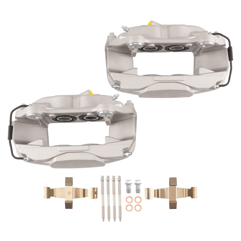 Front Left Right Brake Calipers Pair compatible for Porsche Macan 2015-20 Base GTS S Turbo