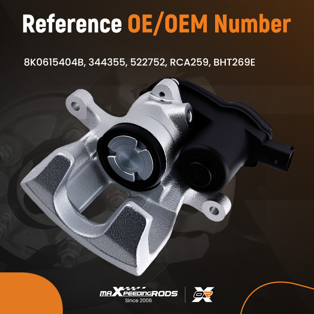 Rear Right Electric Brake Caliper compatible for Audi A4, A5, Q5 2007-2017 300mm 8K0615404B