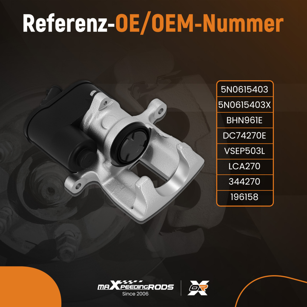 Pinza Freno Rear Left compatibile per VW Tiguan Passat CC compatibile per Audi Q3 2007-2016 BHN961E 282mm