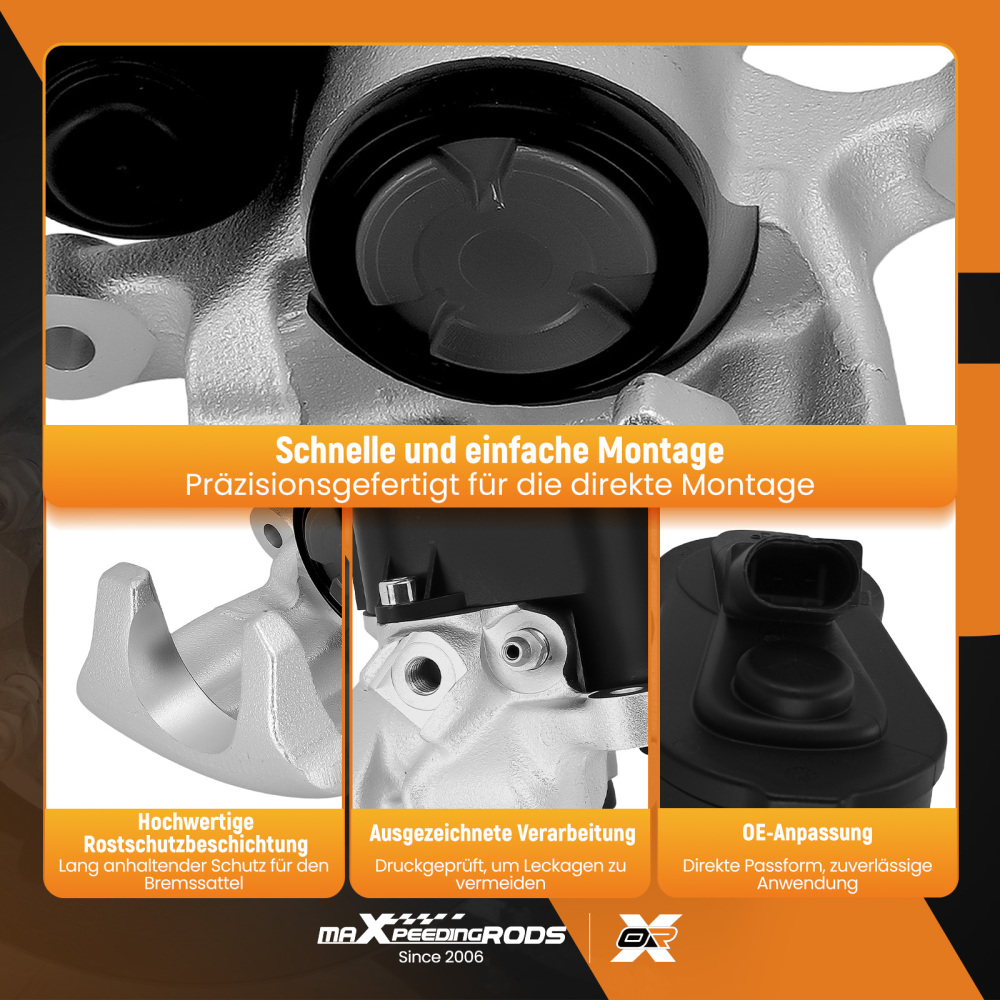 Pinza Freno Rear Left compatibile per VW Tiguan Passat CC compatibile per Audi Q3 2007-2016 BHN961E 282mm