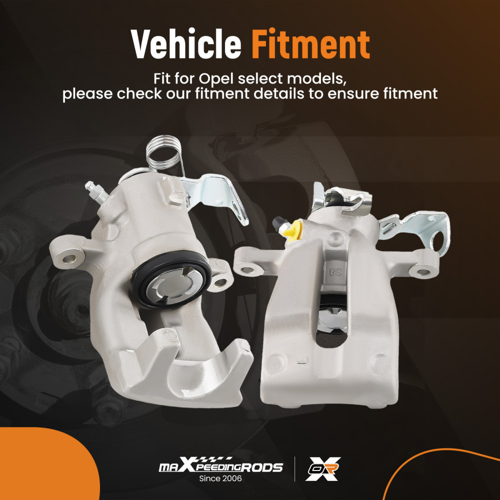 2pcs BRAKE CALIPER REAR LR compatible for Vauxhall Astra MK IV Meriva MK I Zafira MK I