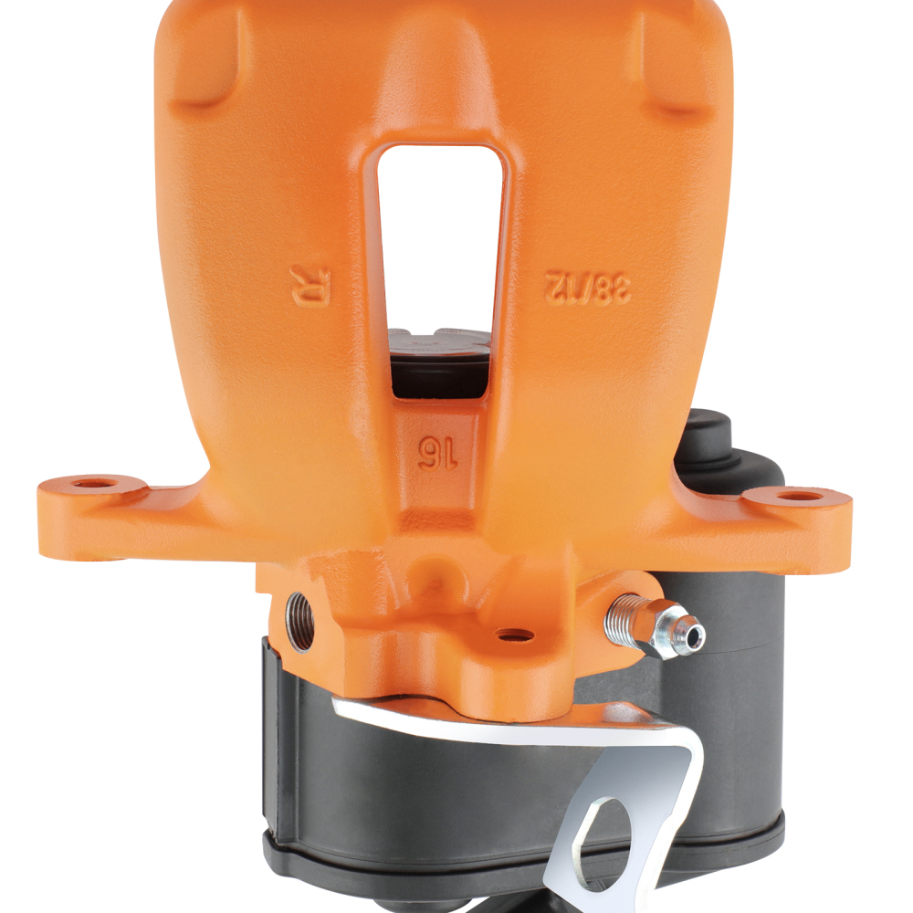 1xRear Right Brake Caliper compatible for VW Passat + Electric Parking 3C0615404 Orange