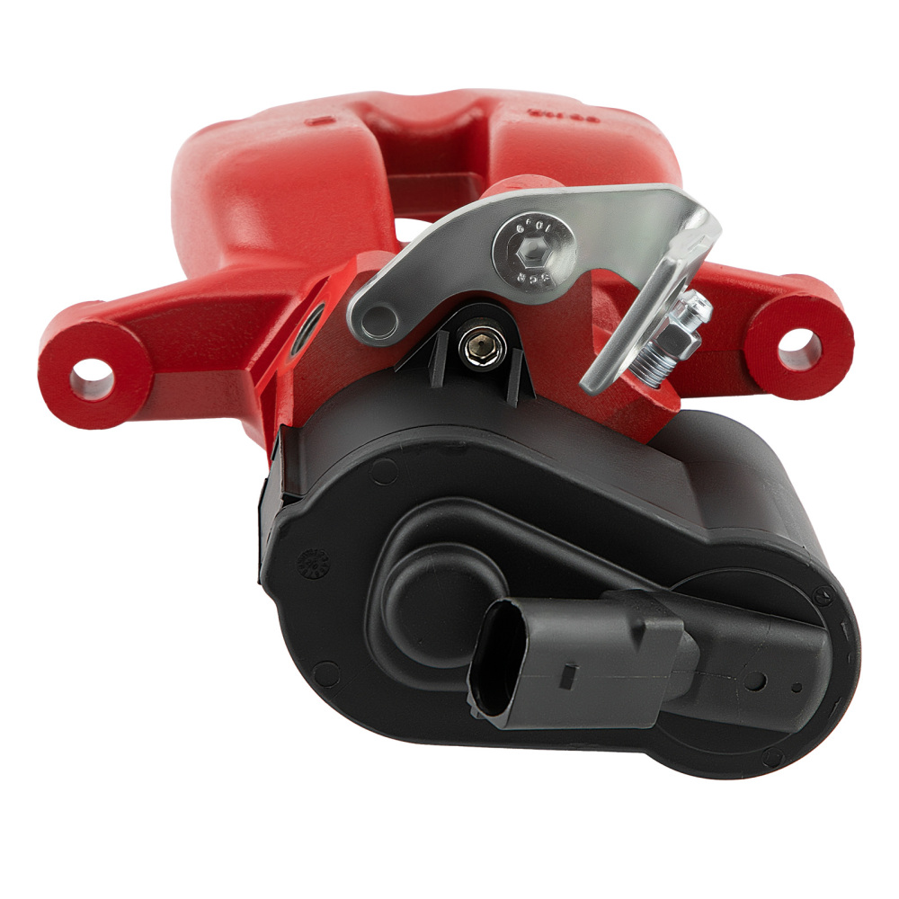 1xRear Right Brake Caliper + Electric Parking compatible for VW Passat 05-07 3C0615404 Red