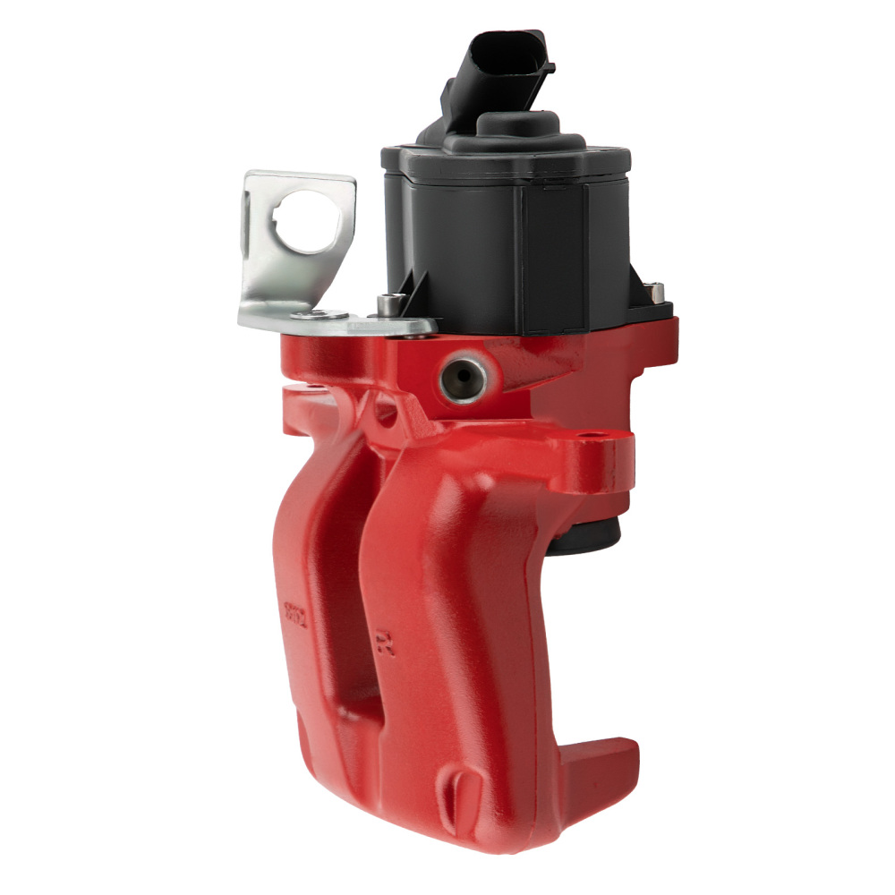 1xRear Right Brake Caliper + Electric Parking compatible for VW Passat 05-07 3C0615404 Red