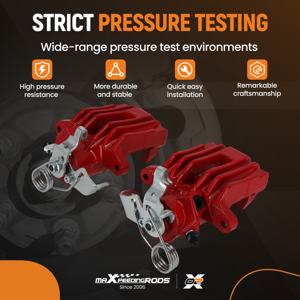 Pair of BRAKE CALIPER REAR LEFT + RIGHT compatible for VW GOLF MK 4 1J NEW C 1Y POLO Red