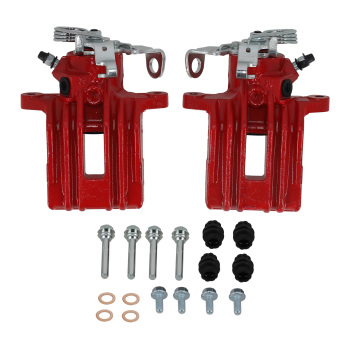 Pair of BRAKE CALIPER REAR LEFT + RIGHT compatible for VW GOLF MK 4 1J NEW C 1Y POLO Red