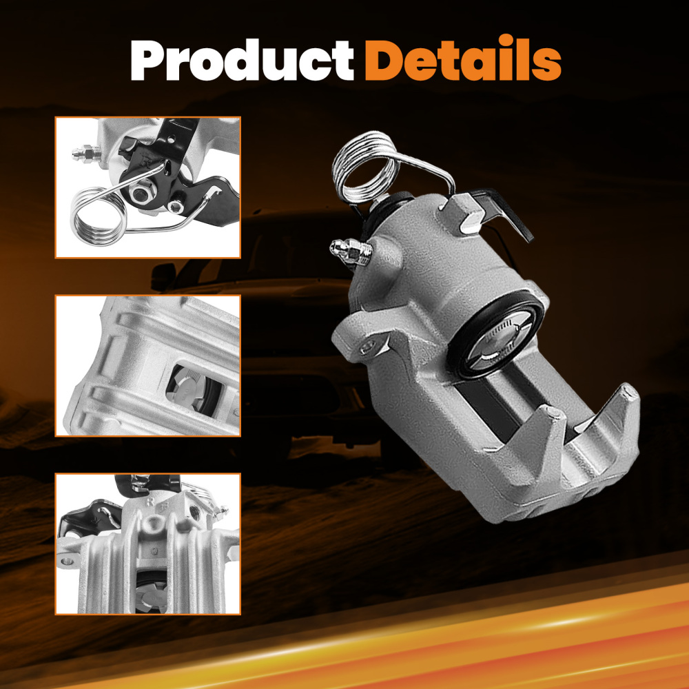 2x Rear Brake Calipers compatible for VW Golf compatible for Audi A3 1.4 1.6 1.8T 1.9TDI 2.0 leftright