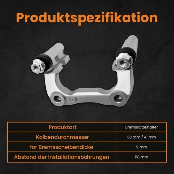 2 étriers de frein 2 supports détrier de frein arrière gauche droite compatible pour Audi A3