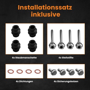 2 étriers de frein 2 supports détrier de frein arrière gauche droite compatible pour Audi A3