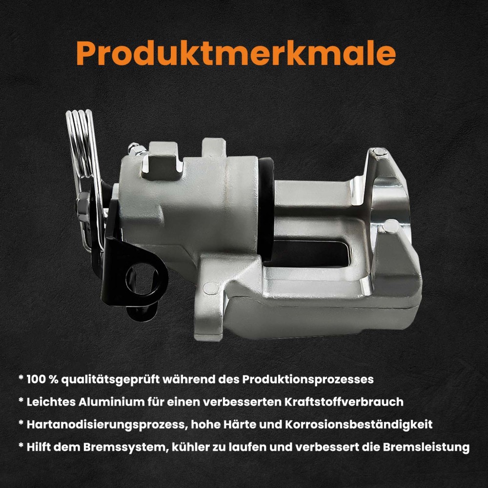 2 étriers de frein 2 supports détrier de frein arrière gauche droite compatible pour Audi A3