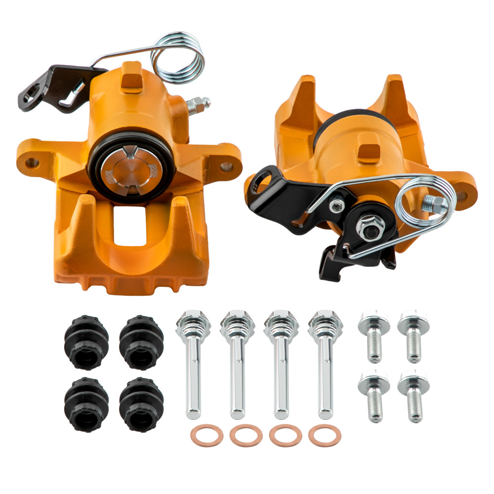 BRAKE CALIPER REAR LEFT+RIGHT Kit compatible for VW GOLF MK4 1JBEETLE 9C 1Y POLO Orange