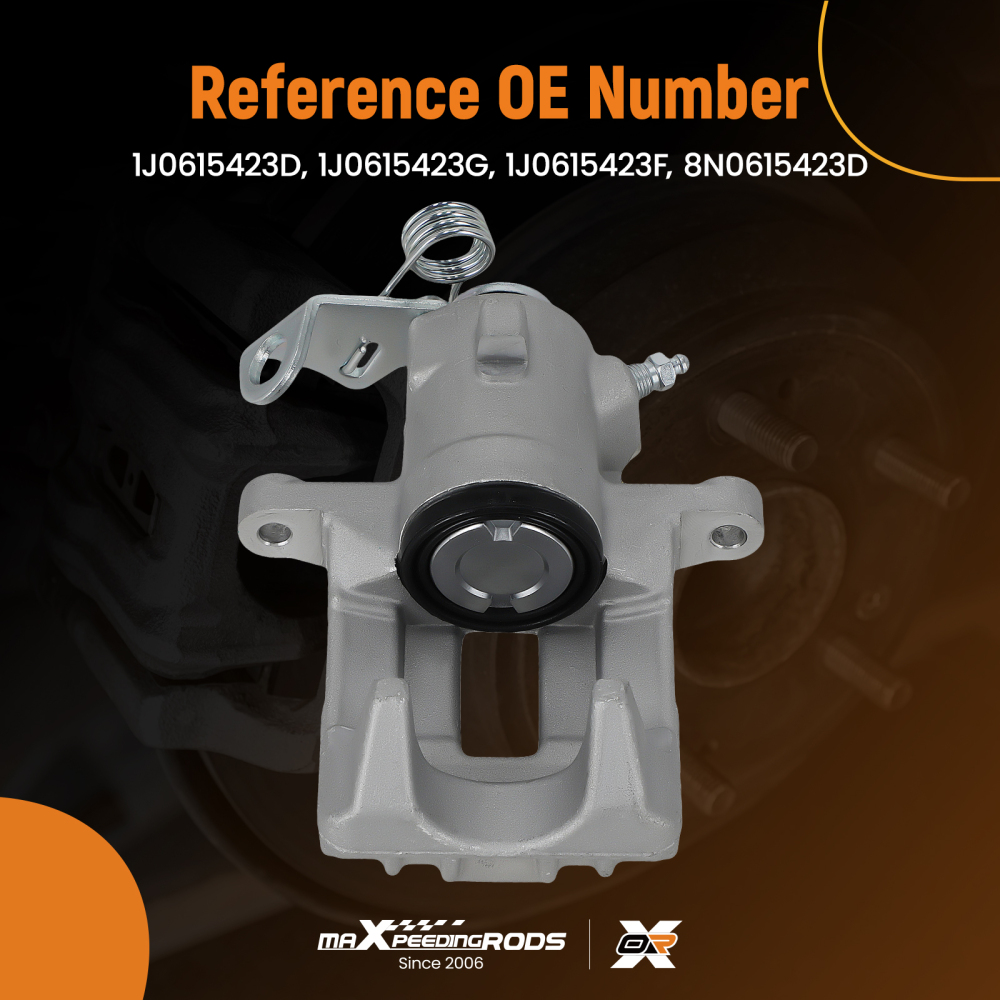 Rear Left Brake Caliper compatible for Audi TT 8N3 compatible for VW Golf MK4 compatible for Seat Leon 1M1 1J0615423D