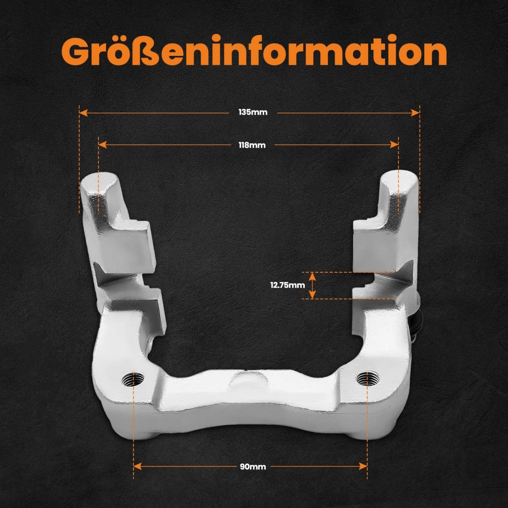 Compatible for Audi A2 8Z0 A3 8L1 TT 8N3 8J3 Pair of Brake Caliper Carrier Holder Rear L R