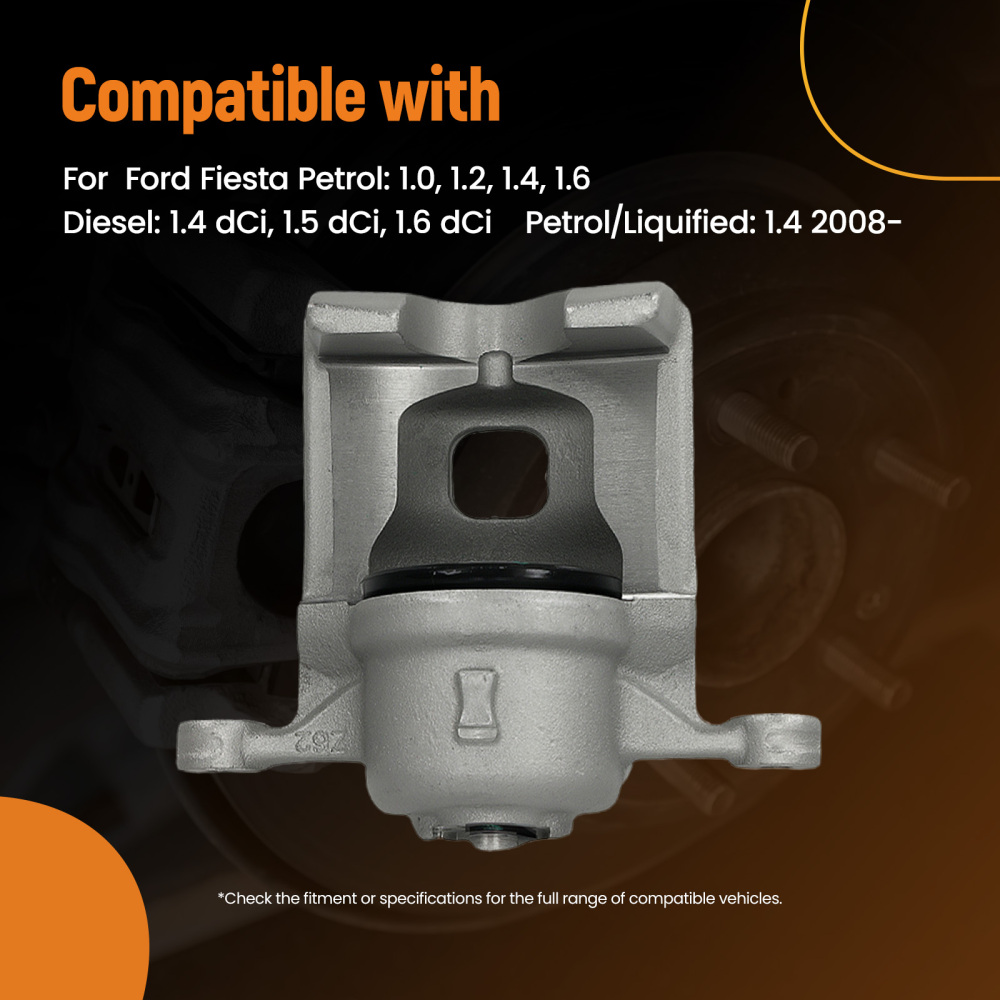 Étrier à Disque Gauche compatible pour Ford Fiesta IV 2008-On 8V512B302AB 8V512B302AA 54mm