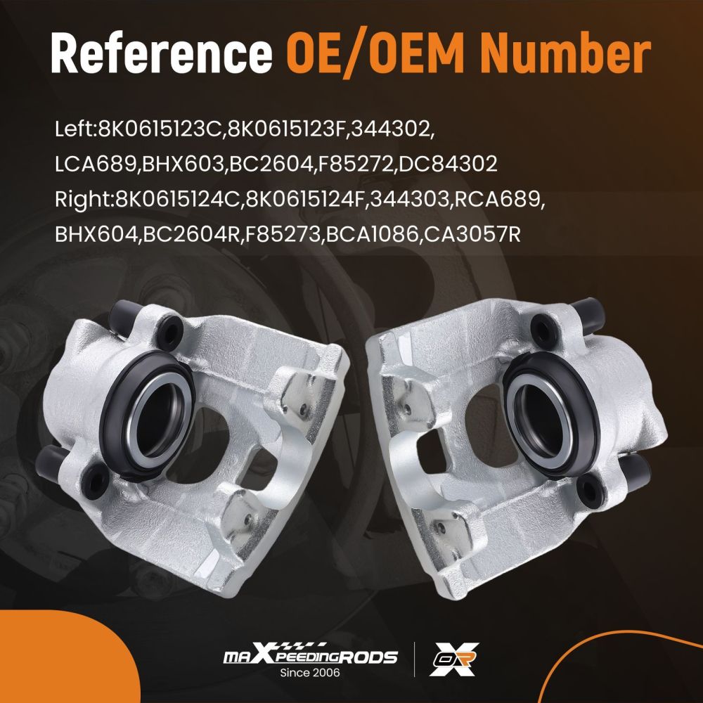 Front Left Right Brake System compatible for Audi A4 Allroad A5 2007-17 344302 430571 314mm