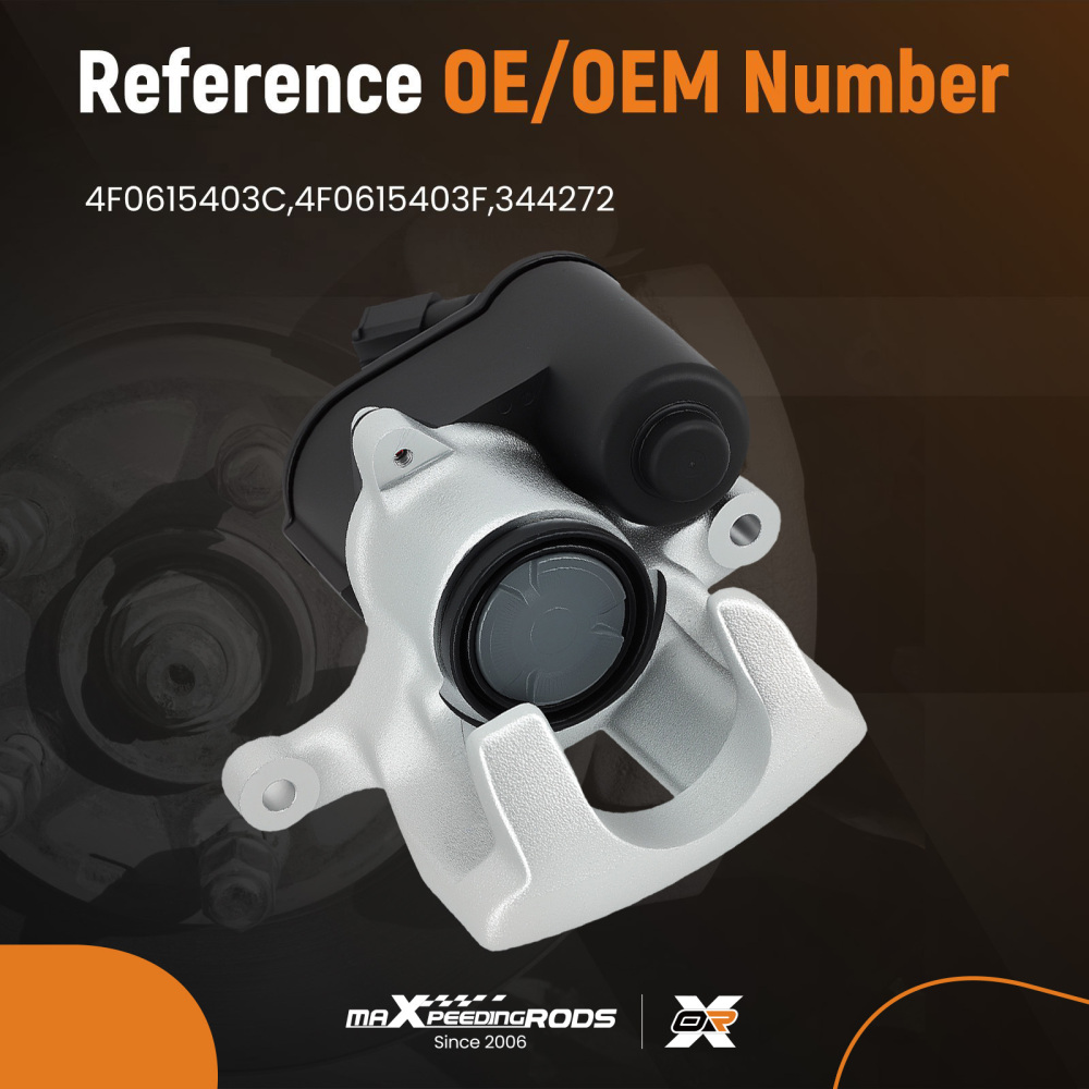 Rear Left Electronic Brake Caliper compatible for Audi A6 C6 Allroad Avant 2.7 3.0 TDI 41mm