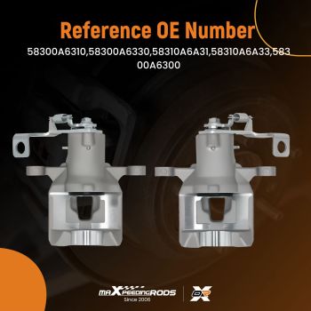 Brake Caliper Rear Left Right compatible for Hyundai i30 2011-2017 58300A6310 58311A6A31