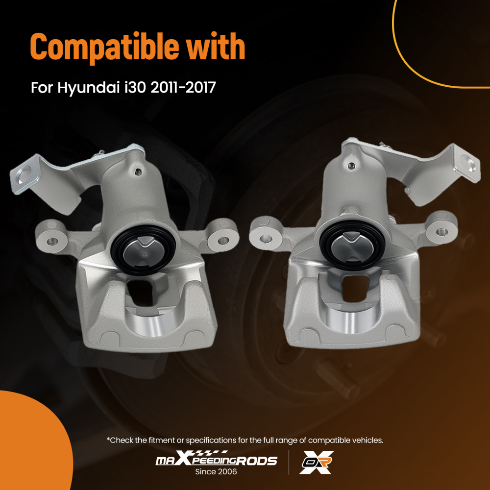 Brake Caliper Rear Left Right compatible for Hyundai i30 2011-2017 58300A6310 58311A6A31