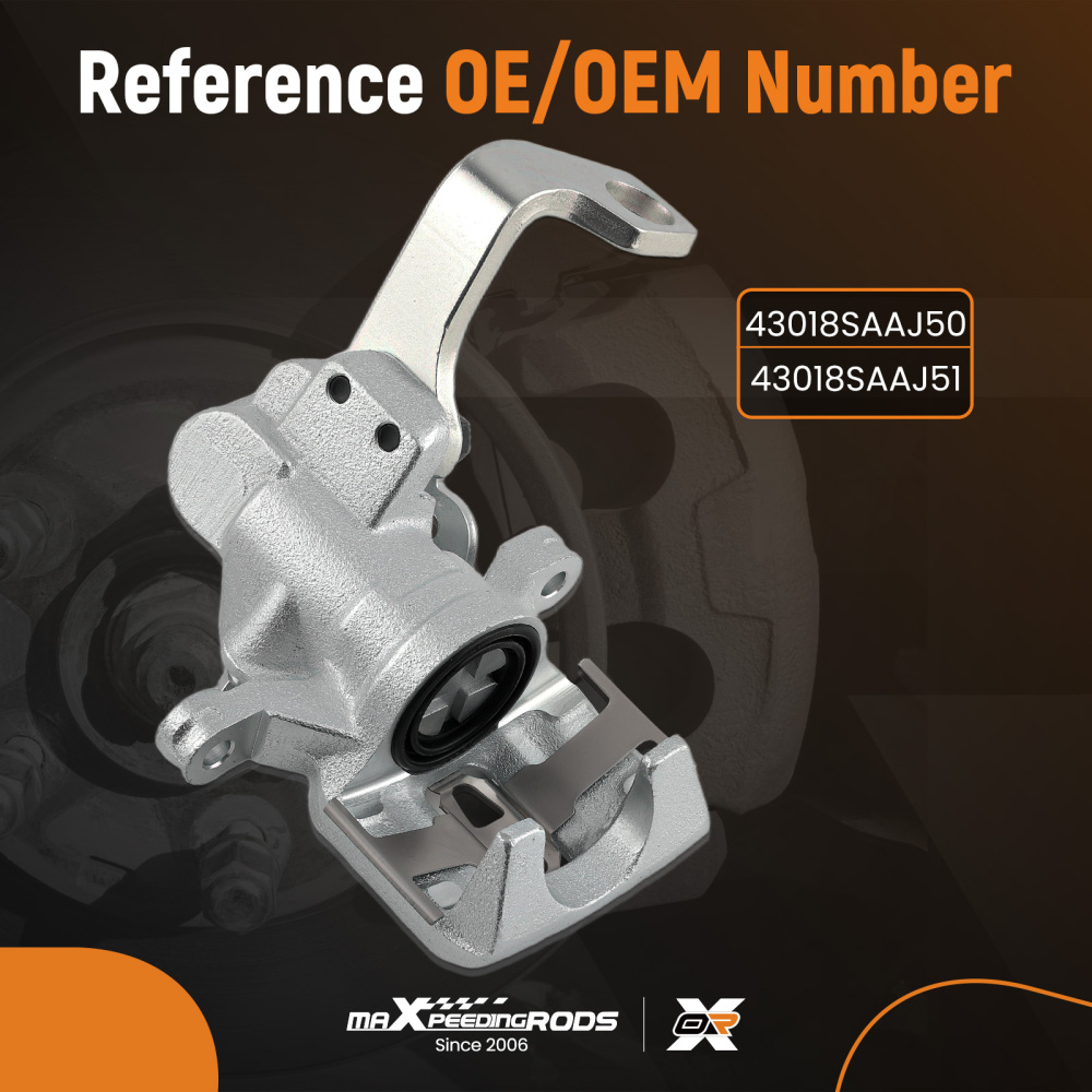 1x Pinza Freno Posteriore Destra compatibile per Honda Jazz Mk3 08-15 Mk2 02-18 43018SAAJ