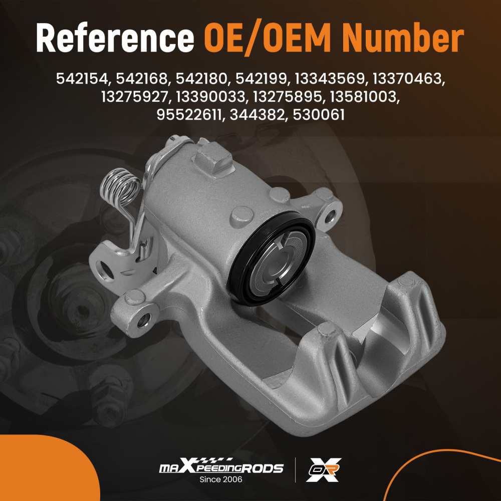 Rear Left Floating Brake Caliper compatible for Vauxhall Insignia I compatible for Saab 9-5 YS3G 13275927