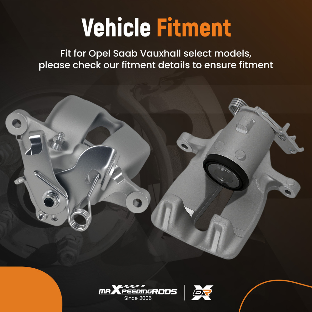2x Brake Caliper Rear Left+Right compatible for Vauxhall Insignia Mk I (A) G09 2.0 13390034