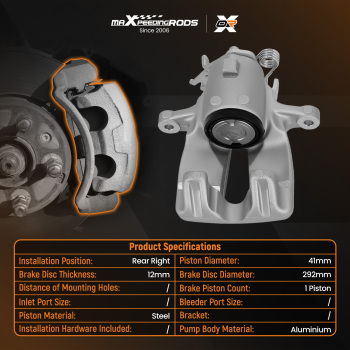 Brake Caliper Electric Rear Right compatible for Vauxhall Insignia compatible for Opel G09 2008-17 542169
