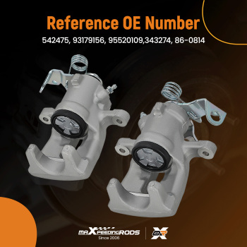 Rear Left Right Brake Calipers compatible for Opel Astra G H compatible for Vauxhall Astra MK V H 542475