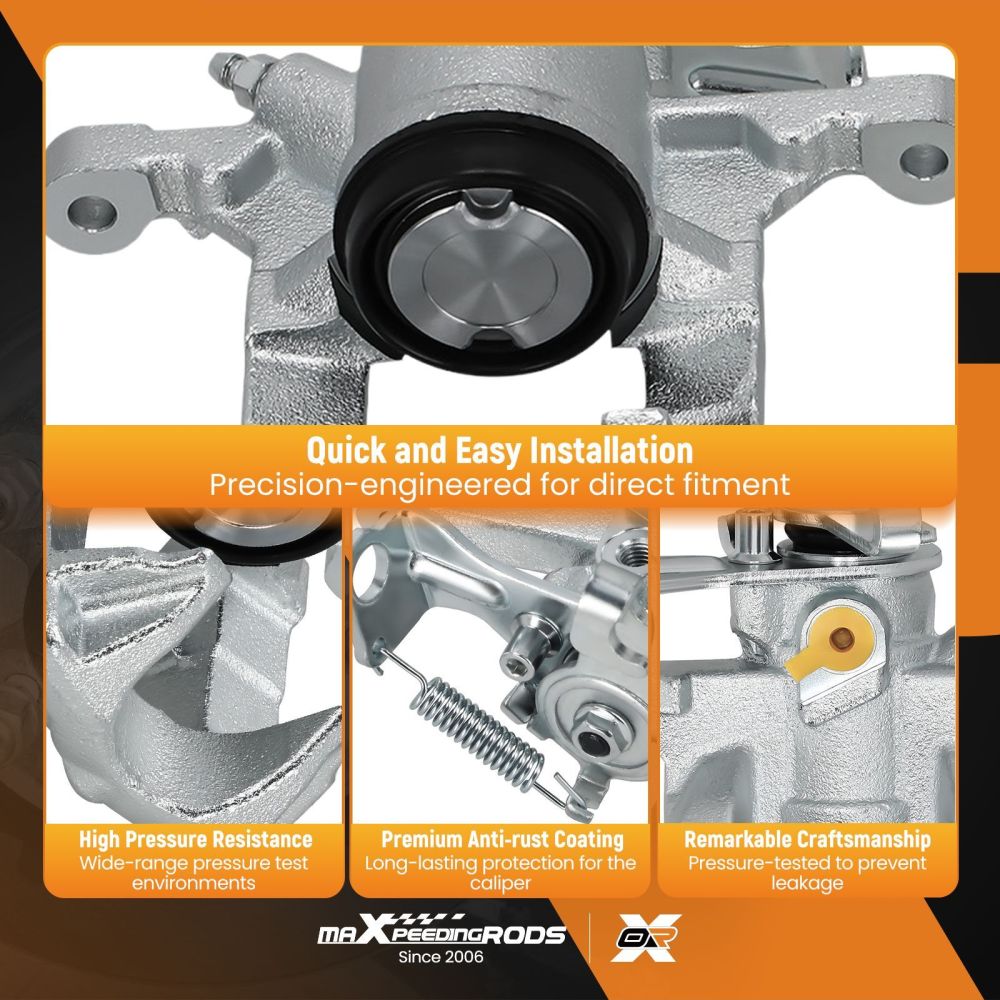 Pair Brake Caliper Rear Left Right compatible for Vauxhall Astra 2009-2015 Mokka 2012- 38mm