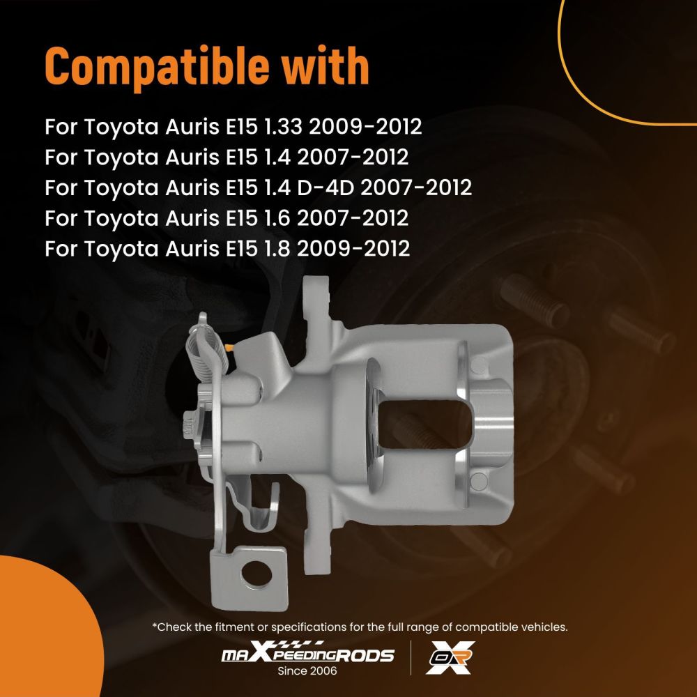 Pinza Freno Posteriore Sinistra compatibile per Toyota Auris E15 07-12 compatibile per Corolla E12 E1536mm
