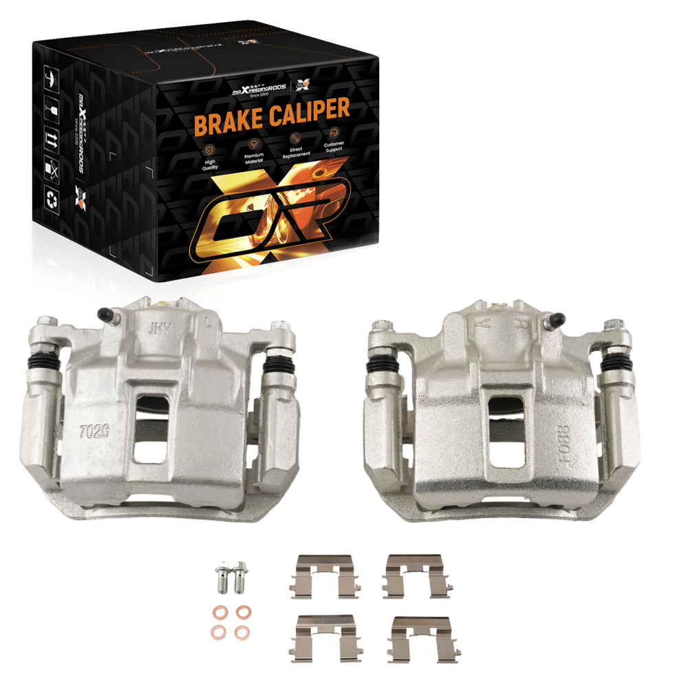 Front LeftRight Disc Brake Calipers compatible for Honda Accord 2003-2007 V6 3.0L 19B2668