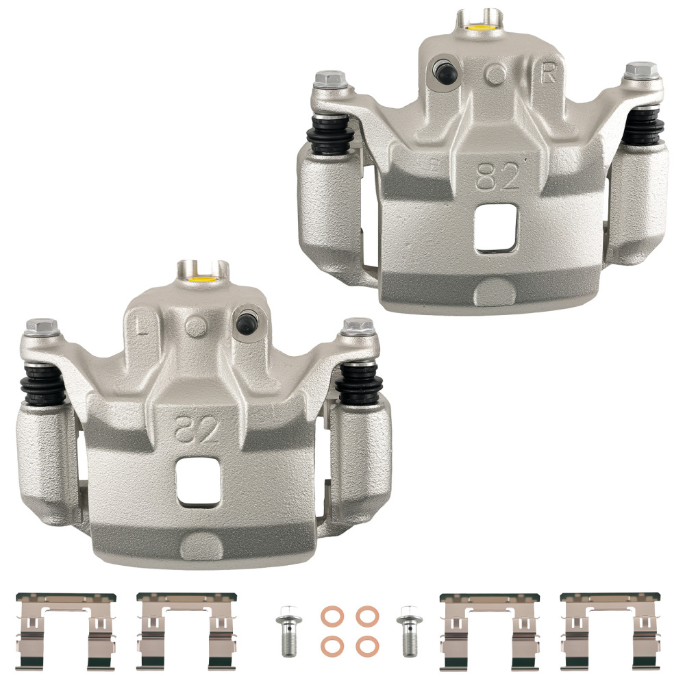 Front Disc Brake Calipers Set compatible for Nissan Sentra 2007-2019 1.8L 2.0L with Bracket