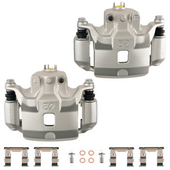 Front Disc Brake Calipers Set compatible for Nissan Sentra 2007-2019 1.8L 2.0L with Bracket