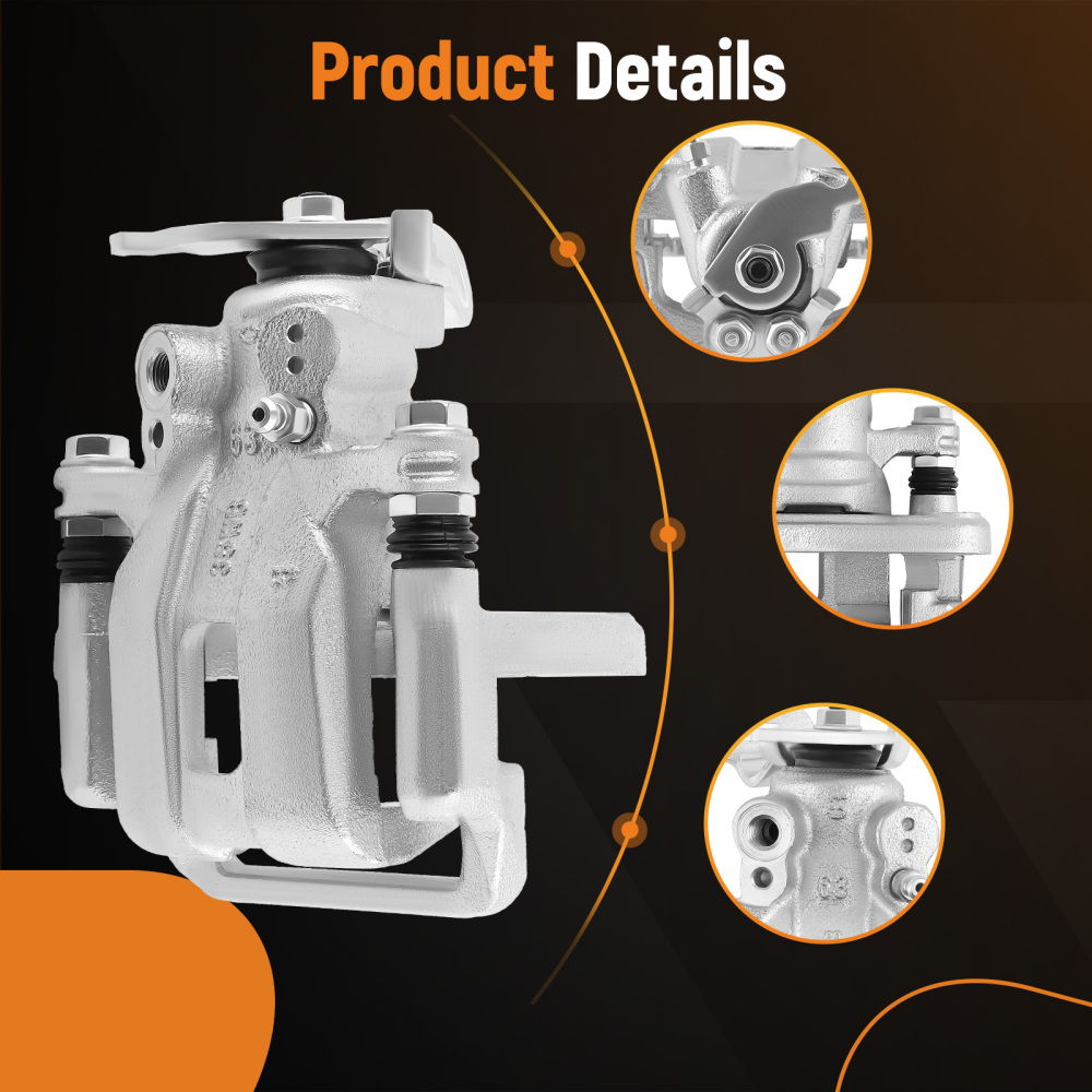 Rear Right Brake Caliper With Bracket compatible for Acura 2009-2014 compatible for Honda 2008-2012