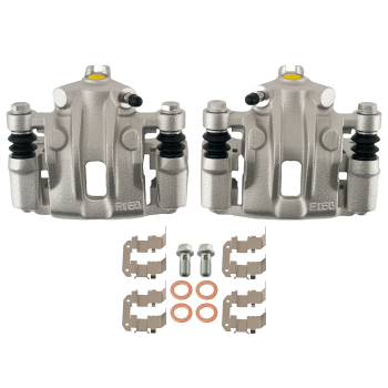 Rear Disc Brake Calipers w/Bracket compatible for Hyundai Accent 2006-07 compatible for Kia Forte 2010-13