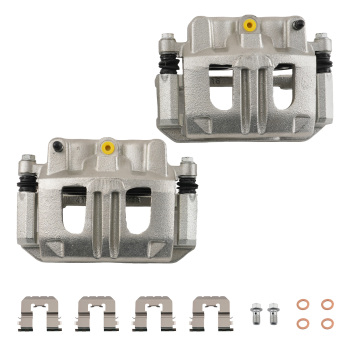 Front Disc Brake Calipers Set w/Bracket compatible for Ford Explorer 2002-05 compatible for Ranger 2003-11