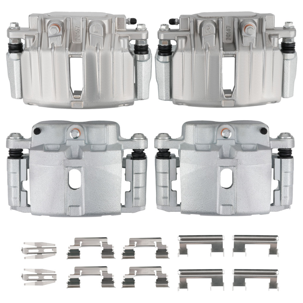Front Rear Brake Calipers w/ Bracket compatible for Cadillac Ecalade compatible for Chevrolet Chevy GMC